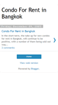 Mobile Screenshot of condoforrentinbangkok.blogspot.com