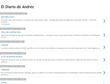 Tablet Screenshot of eldiariodeandres.blogspot.com