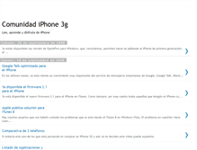 Tablet Screenshot of comunidadiphone3g.blogspot.com