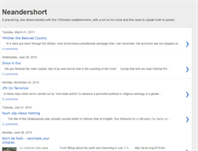 Tablet Screenshot of neandershort.blogspot.com