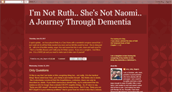 Desktop Screenshot of notruthnotnaomidementiajourney.blogspot.com