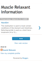 Mobile Screenshot of muscle-relaxant-info.blogspot.com
