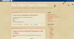 Desktop Screenshot of felinefosterfamily.blogspot.com