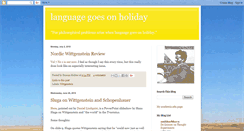 Desktop Screenshot of languagegoesonholiday.blogspot.com