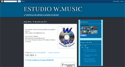 Desktop Screenshot of estudio-wmusic.blogspot.com