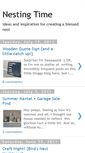 Mobile Screenshot of nestingtime.blogspot.com