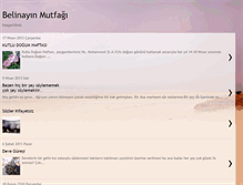 Tablet Screenshot of belinayinmutfagi.blogspot.com