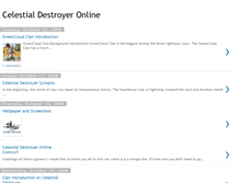 Tablet Screenshot of celestialdestroyeronline.blogspot.com