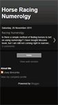 Mobile Screenshot of mozan-horse-racing-numerology-system.blogspot.com