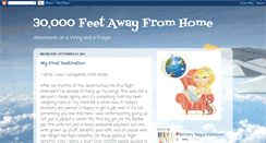 Desktop Screenshot of 30000feetawayfromhome.blogspot.com