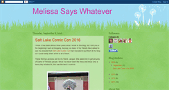 Desktop Screenshot of melissasayswhatever.blogspot.com