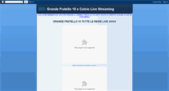 Desktop Screenshot of grandefratello10live.blogspot.com