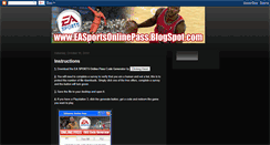 Desktop Screenshot of easportsonlinepass.blogspot.com