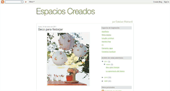 Desktop Screenshot of espacioscreados.blogspot.com
