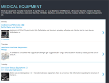 Tablet Screenshot of medical-equipment-info.blogspot.com