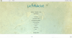 Desktop Screenshot of lichtblick-e.blogspot.com