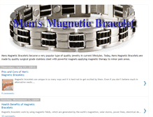 Tablet Screenshot of men-magnetic-bracelets.blogspot.com