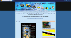 Desktop Screenshot of goldenstaraquatics.blogspot.com