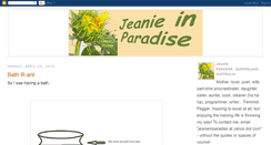 Desktop Screenshot of jeanieinparadise.blogspot.com