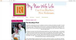 Desktop Screenshot of mynewwifelife.blogspot.com