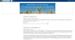 Desktop Screenshot of ministrywithmike.blogspot.com