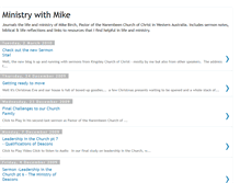 Tablet Screenshot of ministrywithmike.blogspot.com