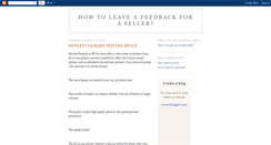 Desktop Screenshot of feedbackbyseller.blogspot.com
