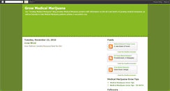 Desktop Screenshot of growingmedicalmarijuana.blogspot.com