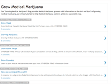 Tablet Screenshot of growingmedicalmarijuana.blogspot.com