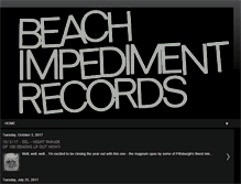 Tablet Screenshot of beachimpedimentrecords.blogspot.com