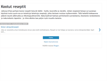 Tablet Screenshot of kootutreseptit.blogspot.com