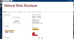 Desktop Screenshot of naturalblissboutique.blogspot.com