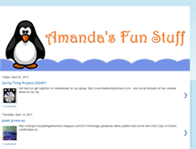 Tablet Screenshot of amandasfunstuff.blogspot.com