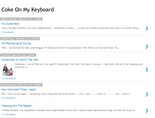 Tablet Screenshot of cokeonmykeyboard.blogspot.com