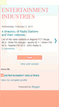 Mobile Screenshot of entertainmentindustry.blogspot.com