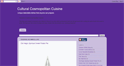 Desktop Screenshot of culturalcosmopolitancuisine.blogspot.com