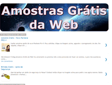 Tablet Screenshot of amostrasgratisdaweb.blogspot.com