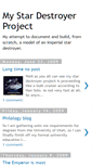 Mobile Screenshot of mystardestroyerproject.blogspot.com