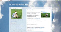 Desktop Screenshot of myjoyandmysong.blogspot.com