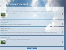 Tablet Screenshot of myjoyandmysong.blogspot.com