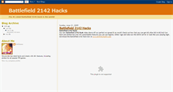 Desktop Screenshot of battlefield2142hack.blogspot.com