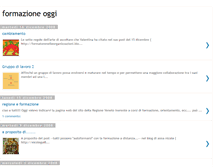 Tablet Screenshot of formazioneoggi.blogspot.com