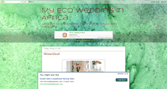 Desktop Screenshot of myecowedding.blogspot.com