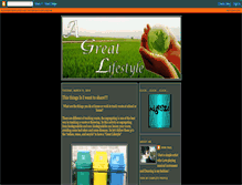 Tablet Screenshot of agreatlifestyle.blogspot.com