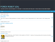 Tablet Screenshot of forexrobotforbeginner.blogspot.com