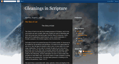 Desktop Screenshot of gleaningsinscripture.blogspot.com