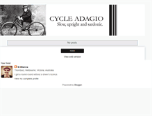 Tablet Screenshot of cycleadagio.blogspot.com