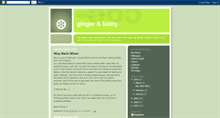 Desktop Screenshot of gingerandkatity.blogspot.com