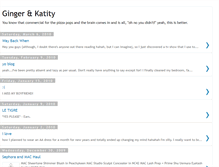 Tablet Screenshot of gingerandkatity.blogspot.com