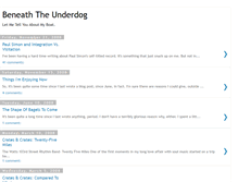 Tablet Screenshot of beneaththeunder-dog.blogspot.com